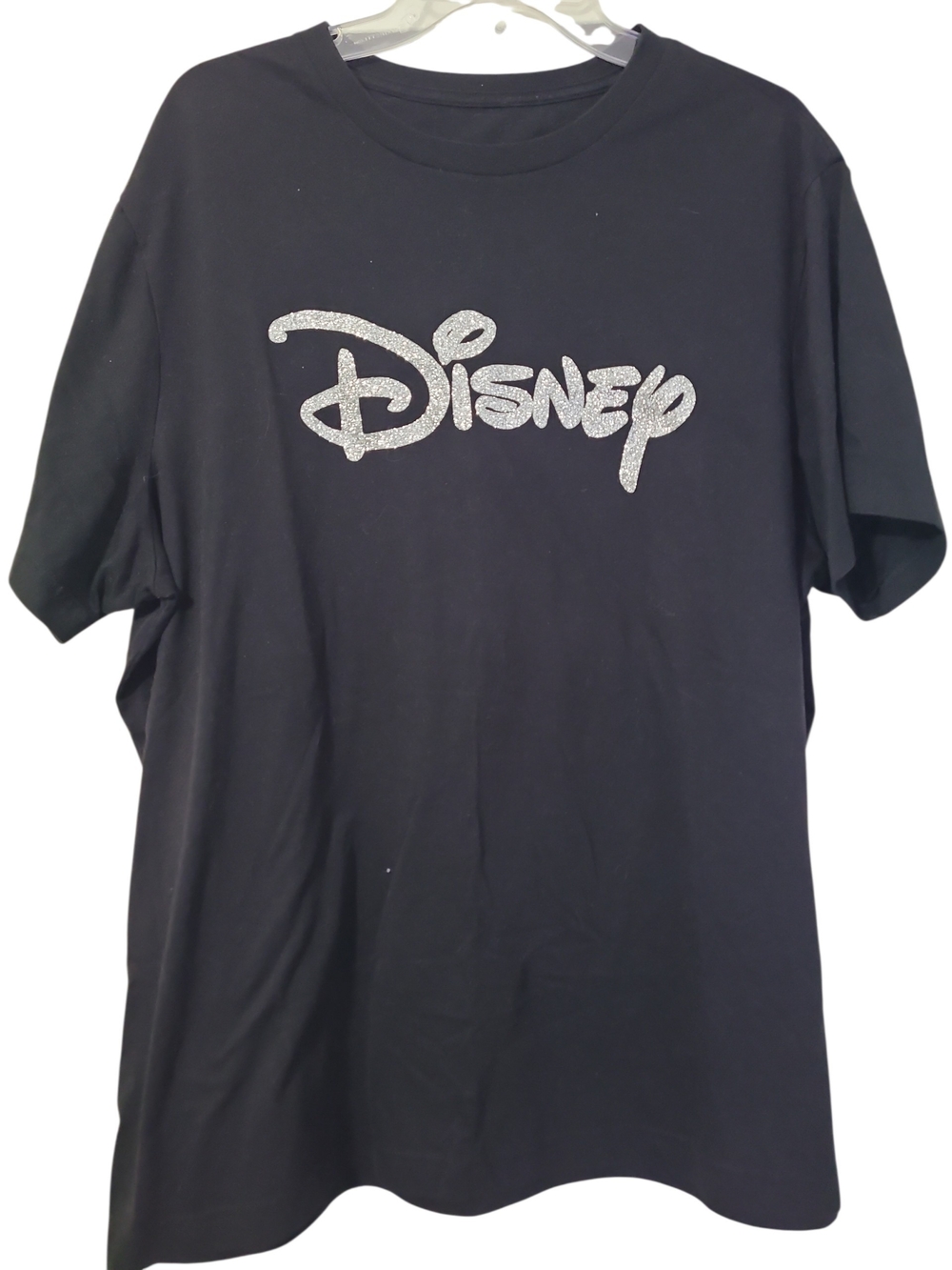 Disney Black T-Shirt with Silver Disney Logo
